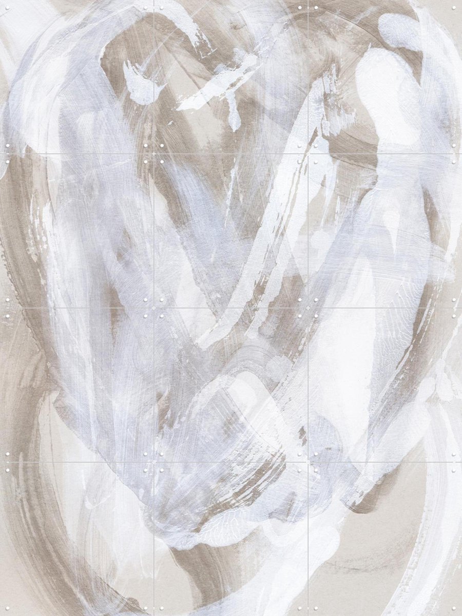 IXXI Abstract Brush Strokes 146, Mareike Böhmer - 60 x 80 cm - Gratis ophangtool - Grote wanddecoratie en posters - Abstract, Aquarel, Kwaststreken