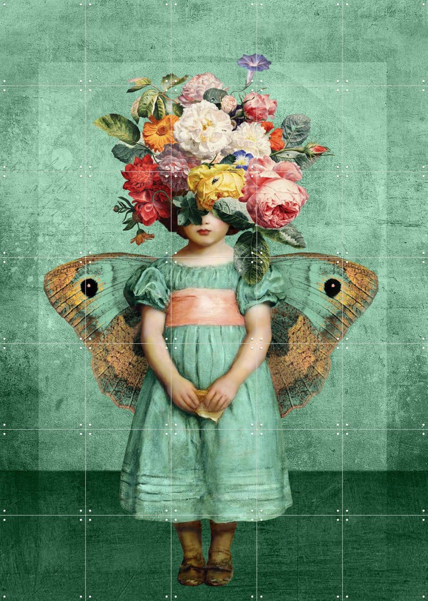 IXXI Whispers of the Past - 2024 Edition, Marja van den Hurk - 100 x 140 cm - Gratis ophangtool - Grote wanddecoratie en posters - Surrealisme
