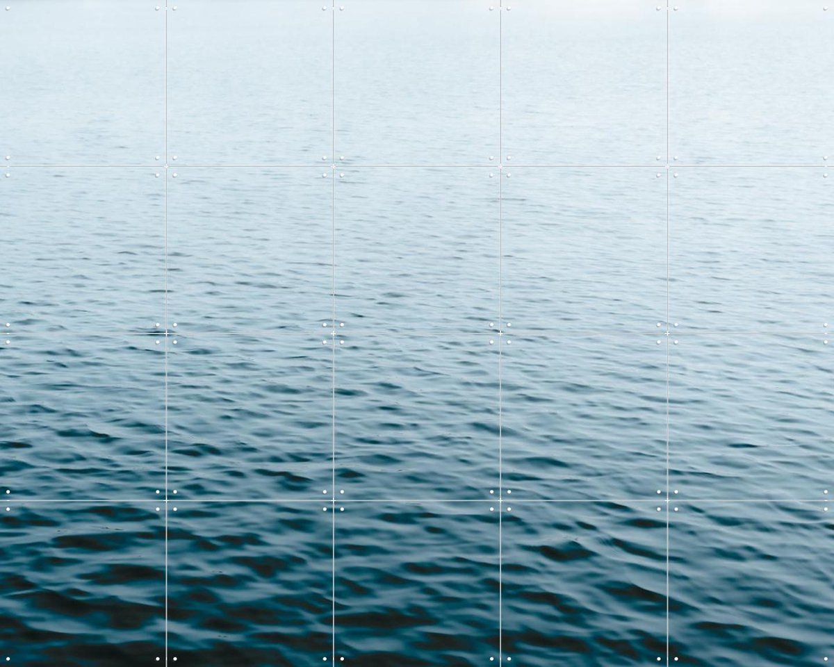 IXXI Blue Water, Photolovers - 100 x 80 cm - Gratis ophangtool - Grote wanddecoratie en posters - Fotografie, Minimalisme, Slaapkamer, Woonkamer