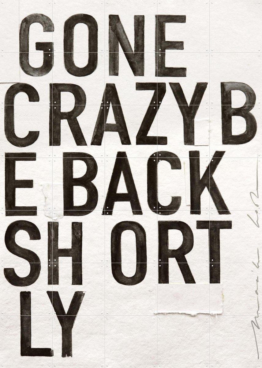 IXXI Gone Crazy, Maaike Koster & My Deer Art Shop - 100 x 140 cm - Gratis ophangtool - Grote wanddecoratie en posters - Typografie, Woonkamer