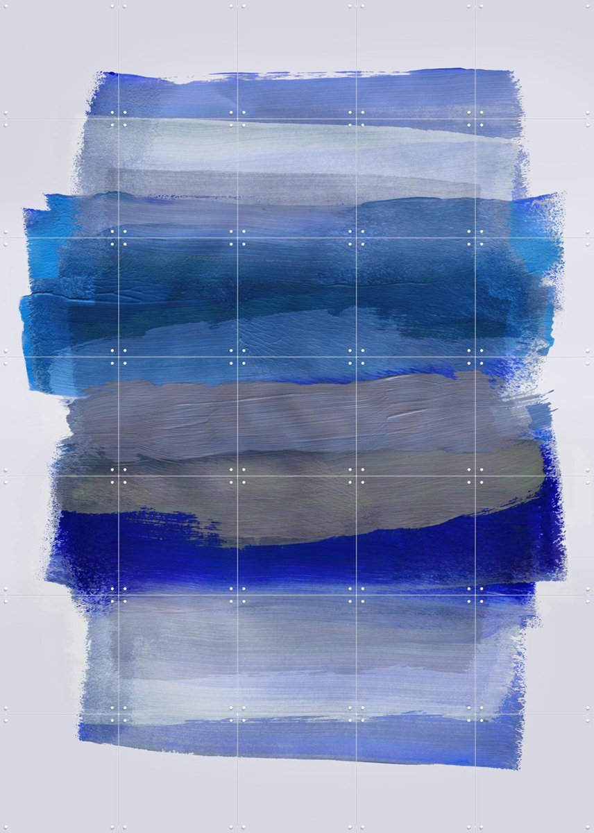 IXXI Abstract Brush Strokes 45Y, Mareike Böhmer - 100 x 140 cm - Gratis ophangtool - Grote wanddecoratie en posters - Abstract, Grafisch Ontwerp