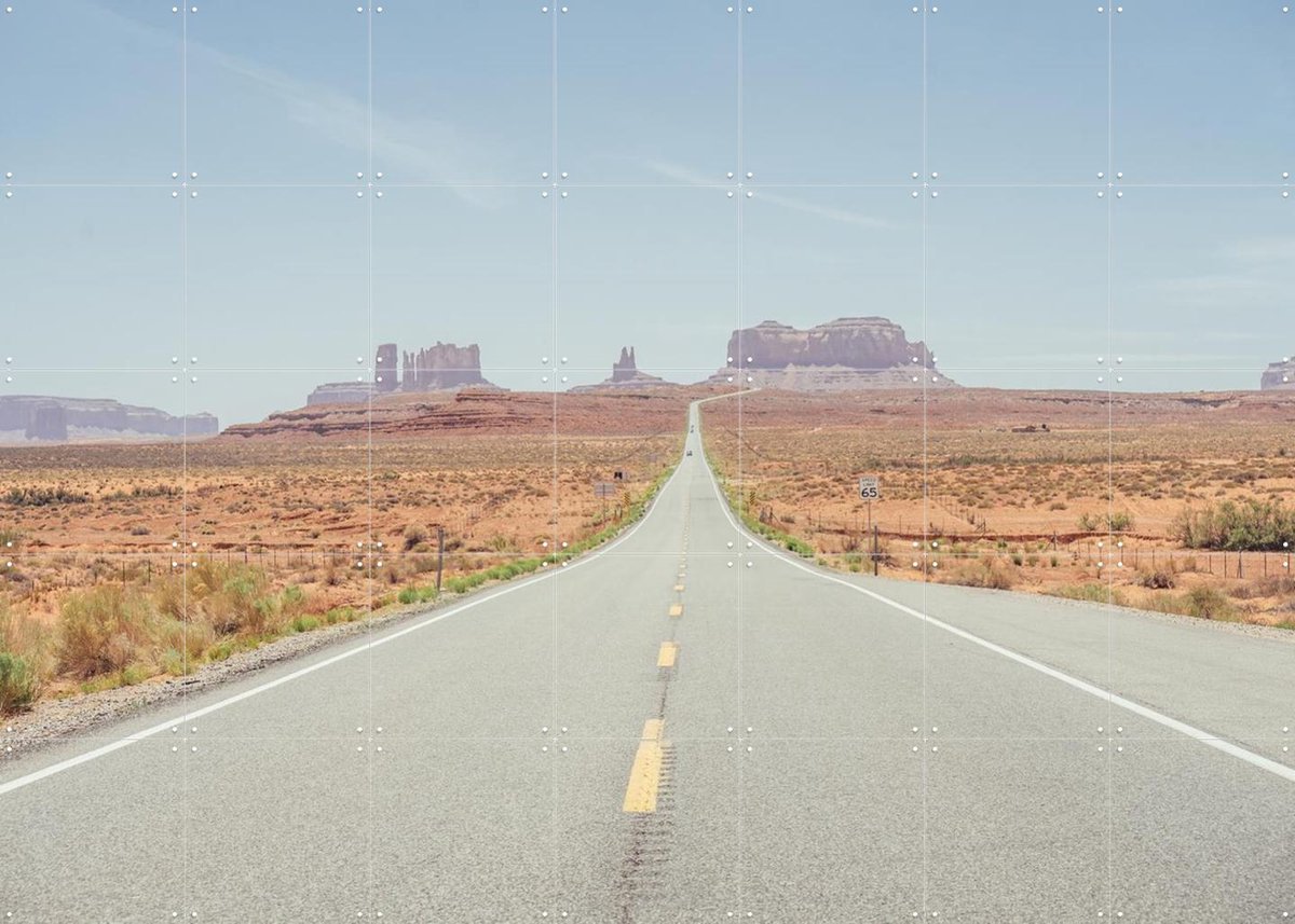 IXXI Monument Valley, Pati Photography - 140 x 100 cm - Gratis ophangtool - Grote wanddecoratie en posters - Fotografie, Mancave, Woonkamer, Gang