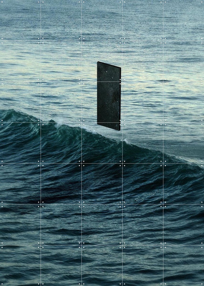 IXXI Deep Blue, Fran Rodriguez - 100 x 140 cm - Gratis ophangtool - Grote wanddecoratie en posters - Fotografie, Surrealisme, Digitale Kunst