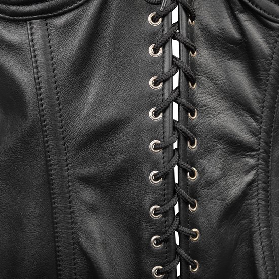 Corset en cuir à bonnets ouverts - taille L.