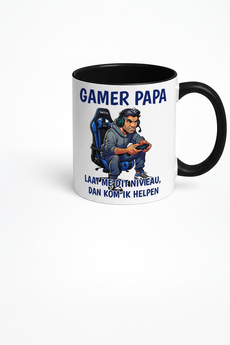 Gamer Papa Koffiemok - Laat Me Dit Niveau Uitspelen