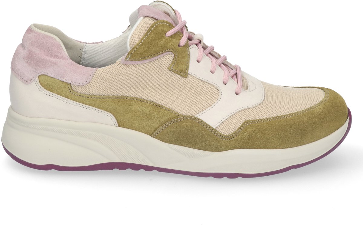 Durea suède groene dames sneakers - Fleur