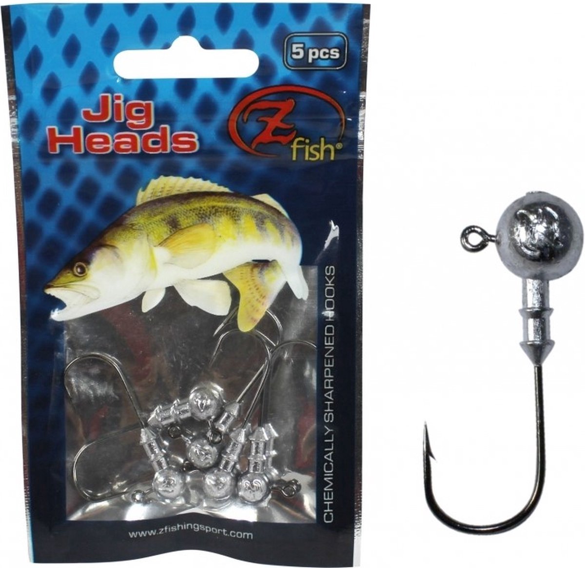 ZFISH Jigheads 6g / #2/0