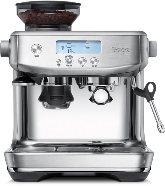 Sage SES878BSS the Barista Pro Brushed Stainless Steel - Pistonmachine - Thermojet - Espressomachine