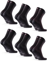 Chaussettes en coton DANISH ENDURANCE pour hommes et femmes - 6 paires - Super douces - Multicolores - Taille 43-47