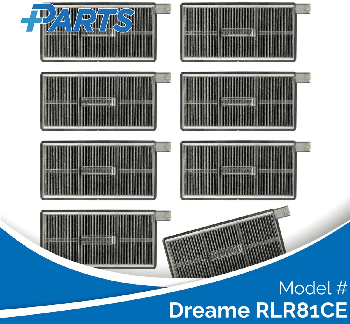 Dreame RLR81CE Filters (8 Stuks, Plus.Parts® alternatief voor 20010100001863)