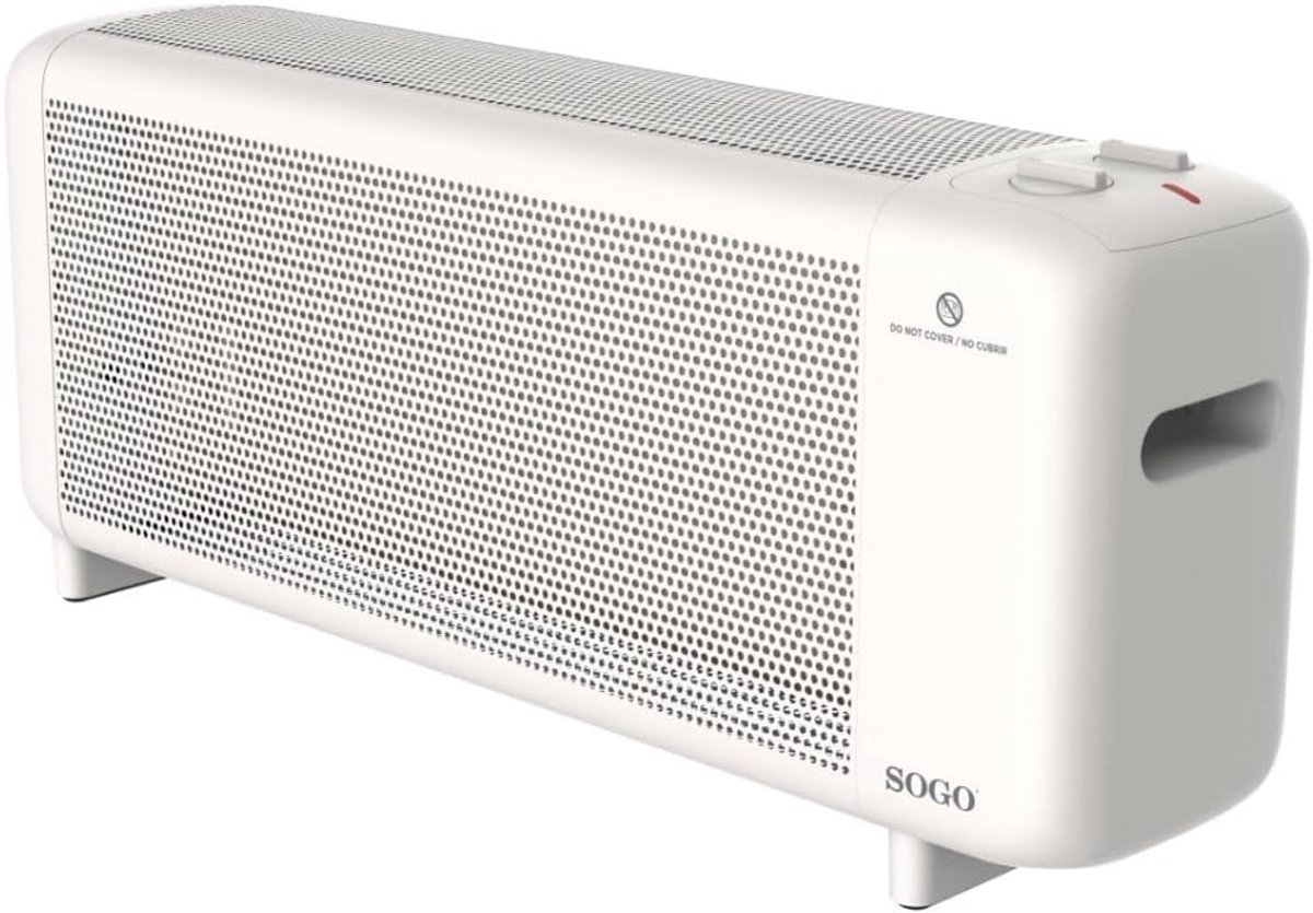 Draagbare Elektrische Radiator met Instelbare Thermostaat voor Snelle en Stille Verwarming
