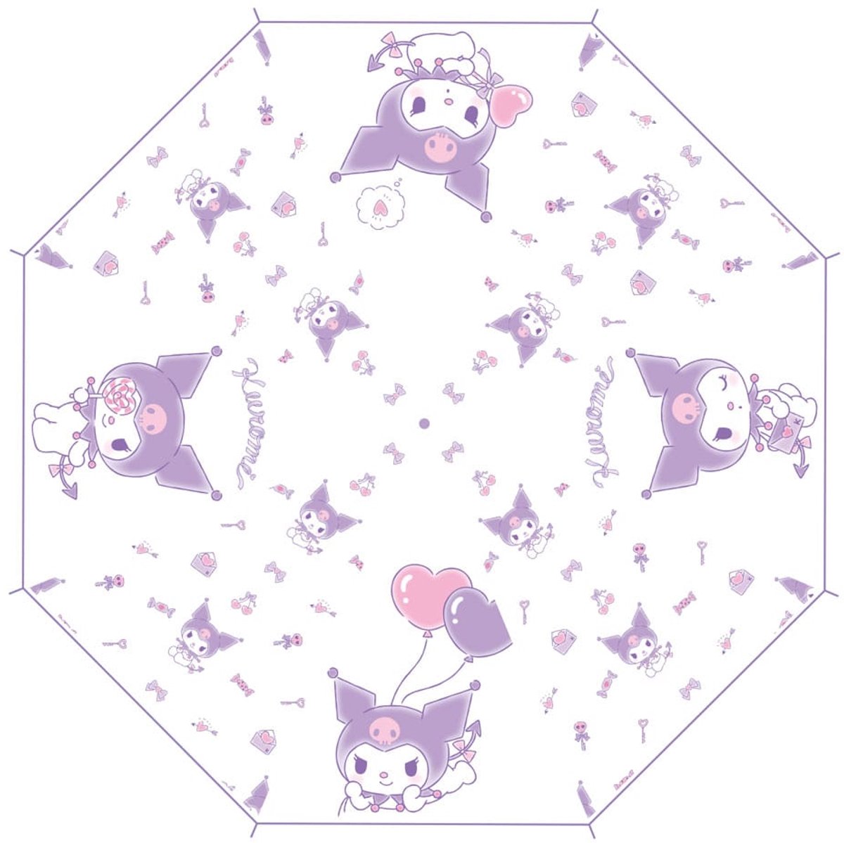 Sakami Merchandise Sanrio Cane Umbrella Kuromi Kawaii Transparent Umbrellas