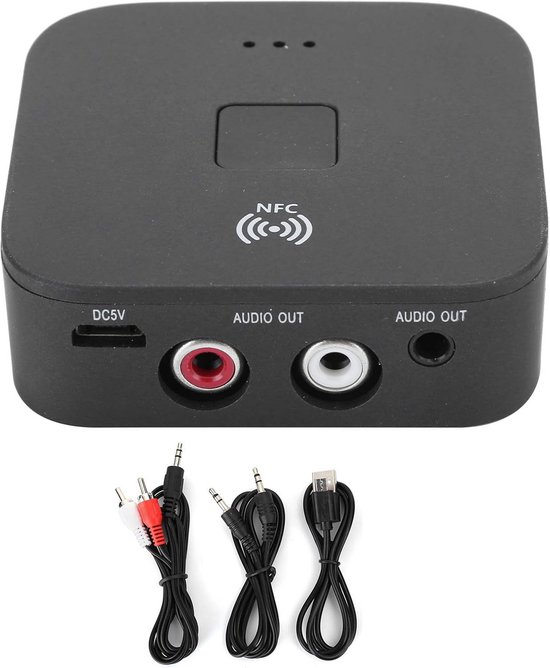 Draadloze Audio Ontvanger Met Bluetooth 5 0 En NFC 3 5mm Jack AUX draadloze-audio-ontvanger-met-bluetooth-5-0-en-nfc-3-5mm-jack-aux