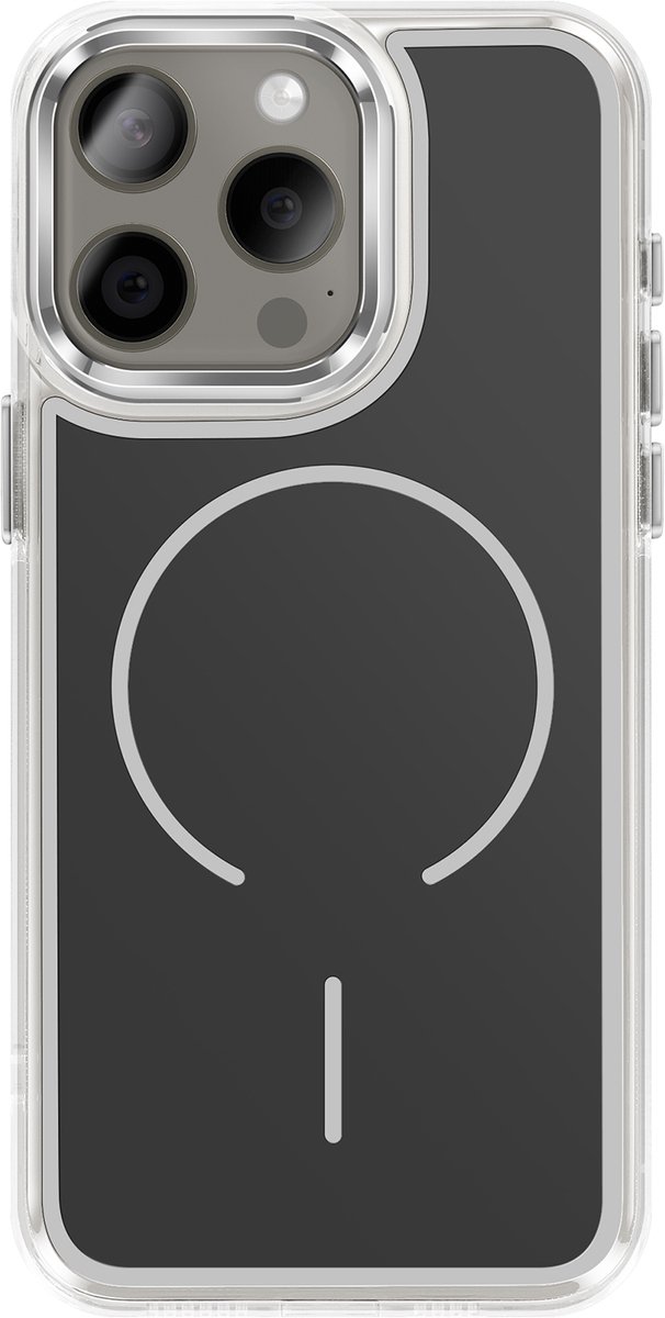 Avizar MagSafe Hoes Geschikt voor Apple iPhone 15 Pro Hybride Ontwerp Versterkt, Zwart