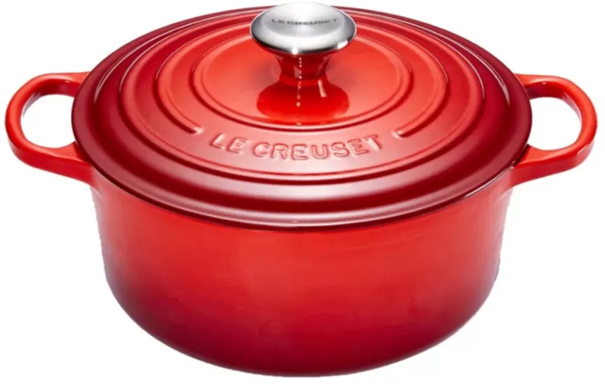 Bol.com Le Creuset Signature Braadpan - 4,2 l - 24 cm - Kersenrood aanbieding