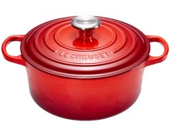 Le Creuset Signature Braadpan - 4,2 l - 24 cm - Kersenrood