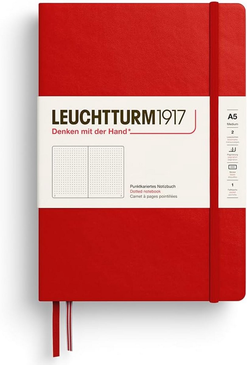 Medium A5 Notitieboek Hardcover met Genummerde Pagina's en Inhoudsopgave