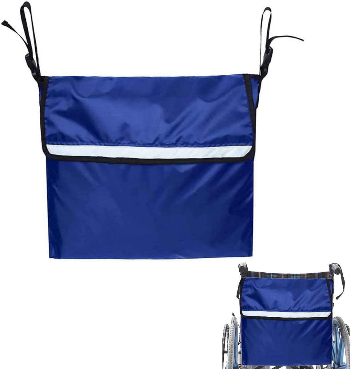 Waterdichte Opbergtas voor Rolstoel en Rollator met Reflectie - Grote Capaciteit