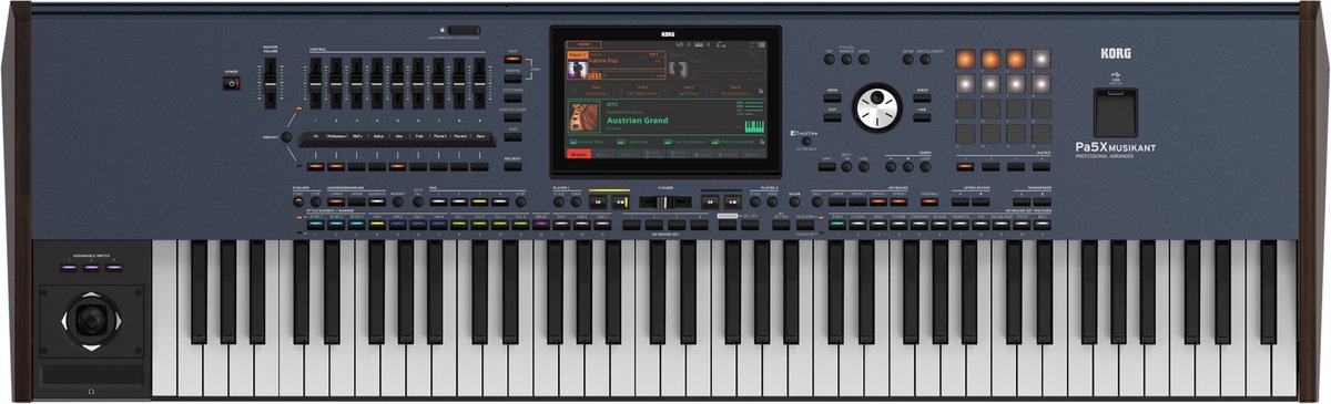 Korg Pa5X 76 MUSIKANT Arranger Keyboard met Aftertouch en touchscreen