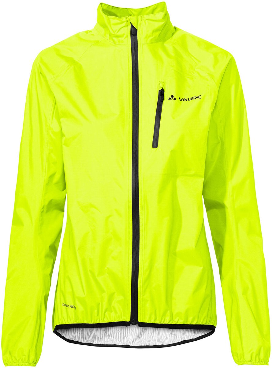 VAUDE Drop Jacket III, Hardshell jas, dames fiets-sportjassen, Waterdicht, Winddicht, Hardshell, Hoodless, Slim Fit