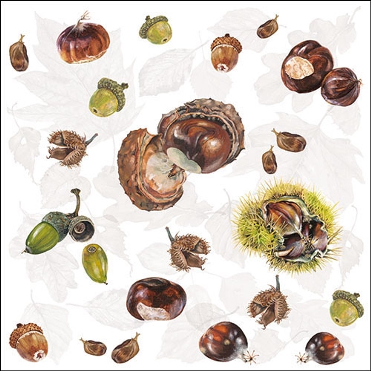 Ambiente - Servetten 33x33cm - Chestnuts