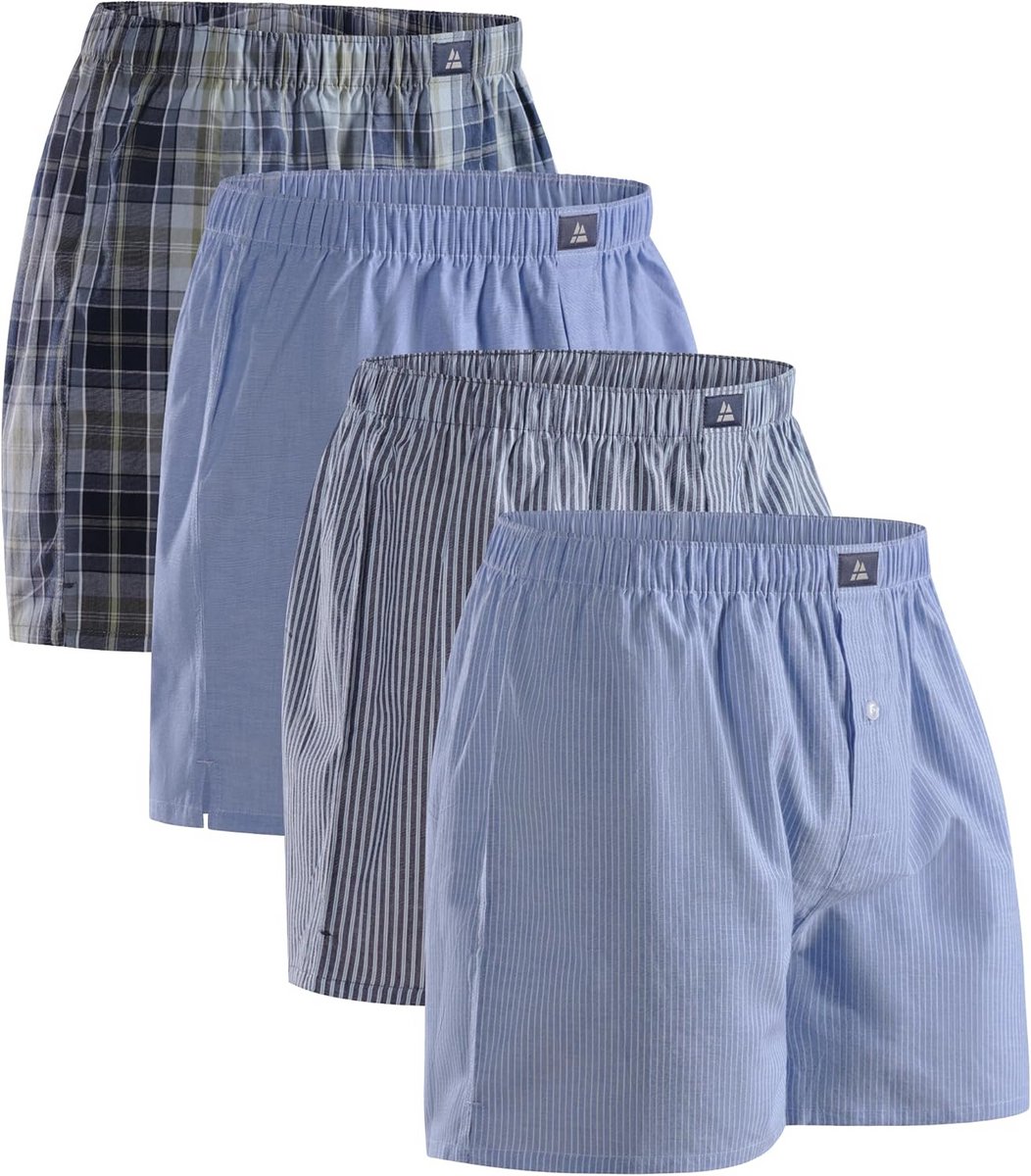 Comfortabele Geweven Heren Boxershorts - 100% Biologisch Katoen - Losse Pasvorm