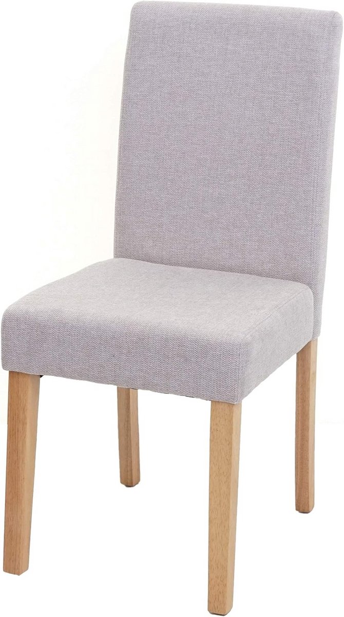 Stijlvolle eetkamerstoel met hoge rugleuning en comfortabele stofbekleding