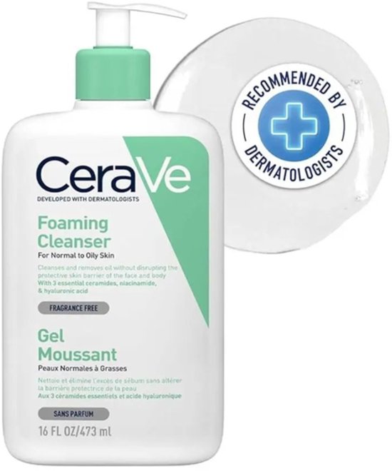 CeraVe Schuimende Reinigingsgel - voor normale tot vette huid - 473ml