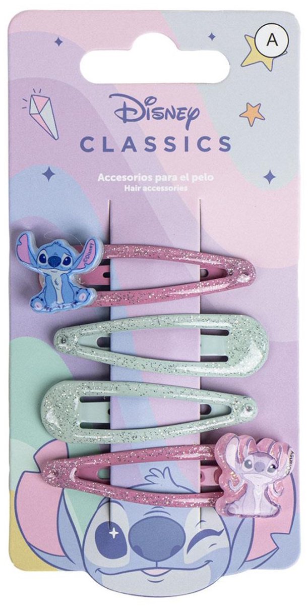 Disney Lilo en Stitch Angel haarclipset, 4 delen