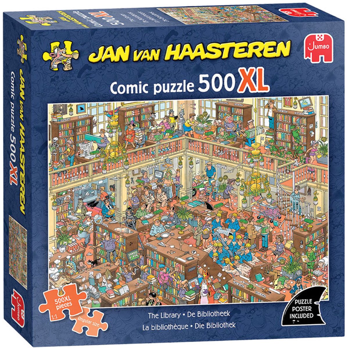 Doos van Jan van Haasteren · De bibliotheek · 500 XL