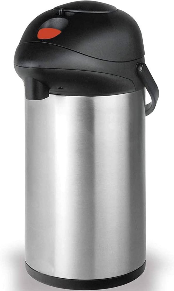 Airpot Thermoskan RVS 2.5L - Houd Drank 24 Uur Warm of Koud