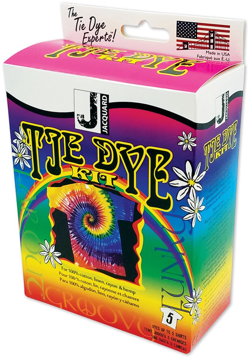 Jacquard Tie-Dye Batik Funky Groovy Set - Creatief Speelgoed.