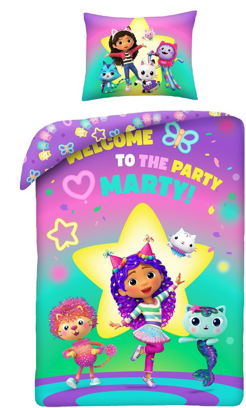 Halantex Gabby's Dollhouse Way to Grow Dollhouse Bed Linen Set, 140 x