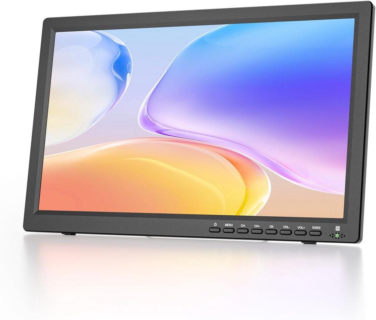 19 inch Draagbare TV met 1080P LED Scherm, HDMI & USB - Geschikt voor Caravan, Camper of Keuken