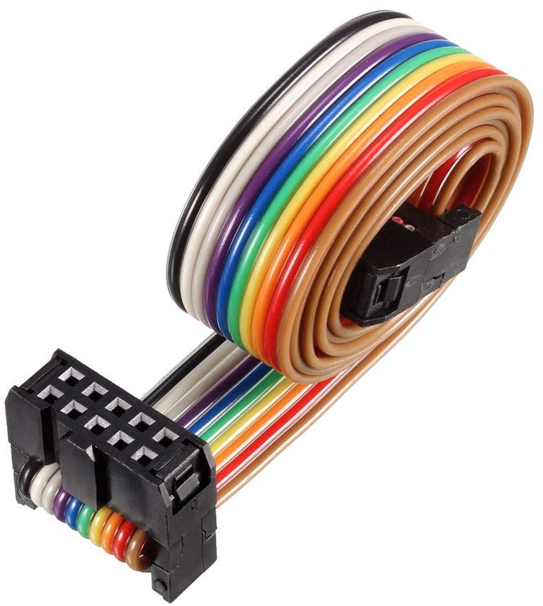 Platte Kabel met FC/FC Connectoren - 6 Polen, 10 Polen, 0,5 Meter Kabellengte