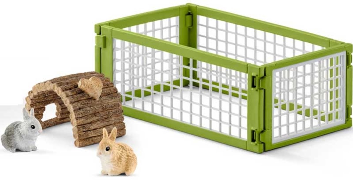 schleich FARM WORLD Speelfigurenset - Konijnenhok - Kinderspeelgoed voor Jongens en Meisjes - 3 tot 8 jaar - 42420 — afbeelding 14
