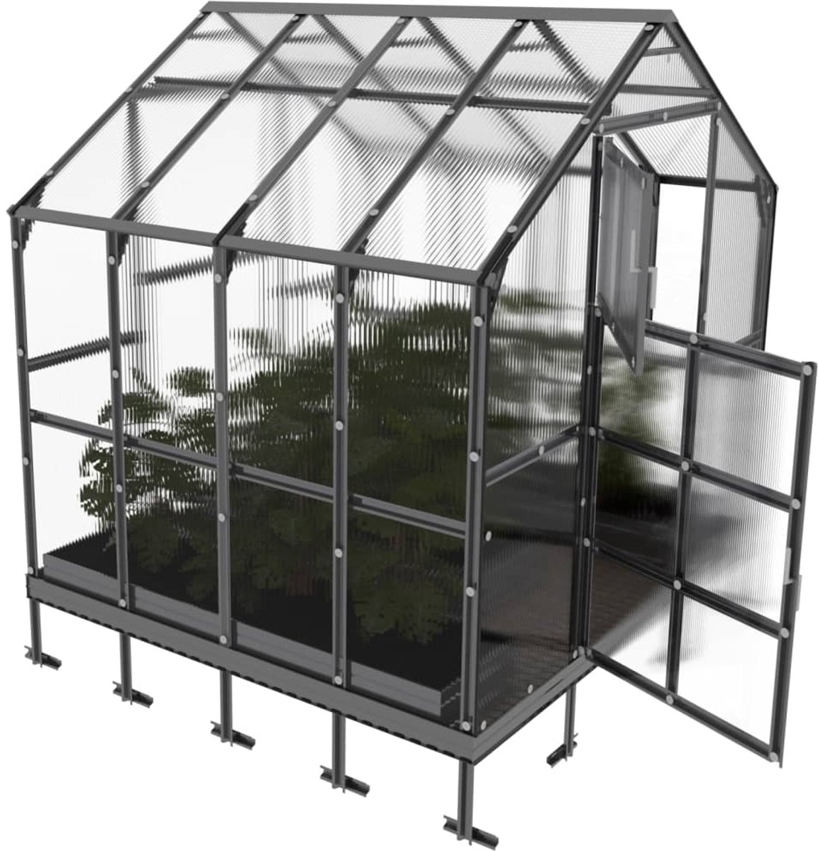 Klasika Polycarbonate greenhouse 2,35x2,12m 4,98m² House