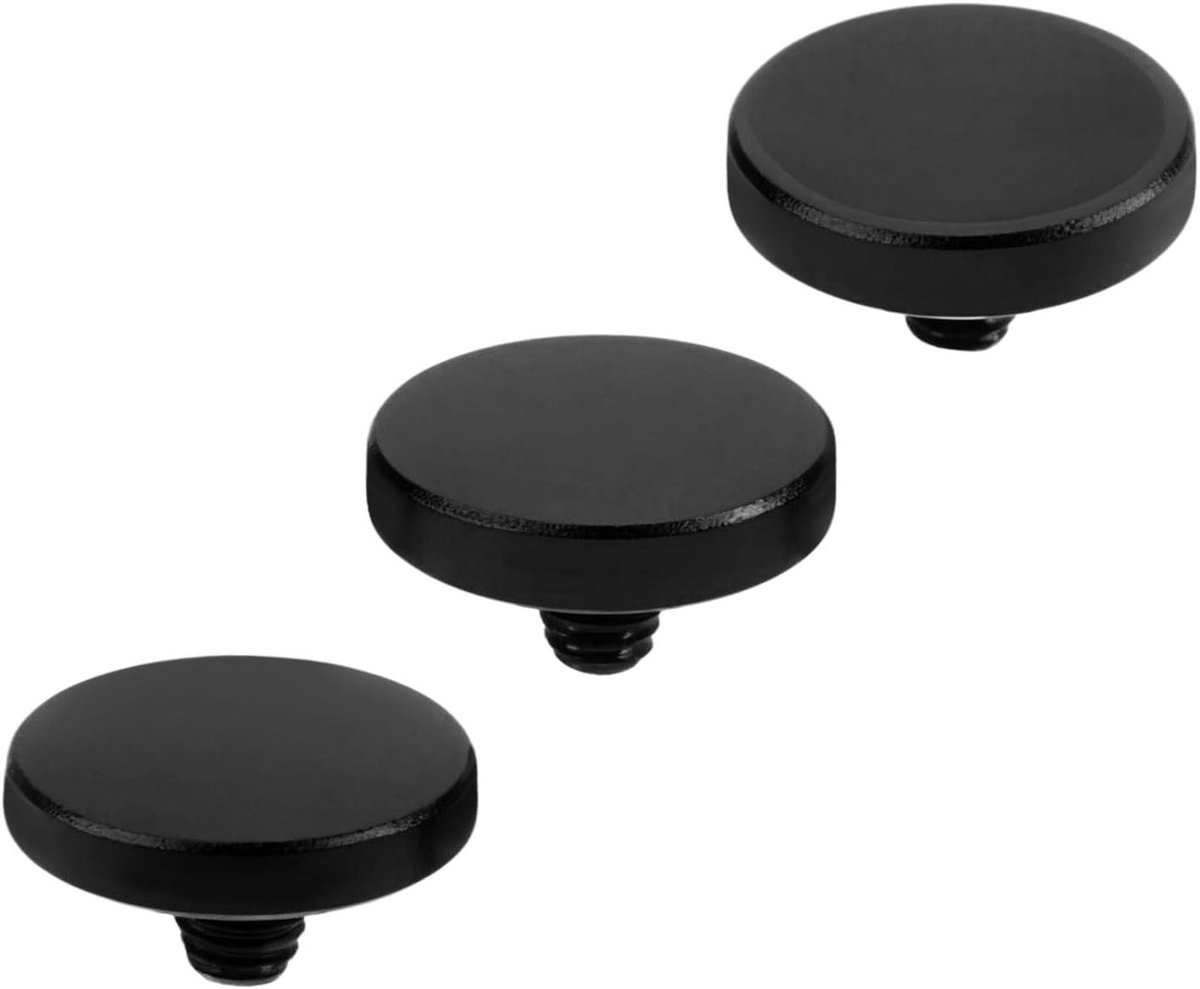Allecto- Camera ontspanknop - Zwart - Aluminium - Concave - Convex - Flat - Compatibel met spiegelreflexcamera's - Fujifilm - Canon - Set van 3.