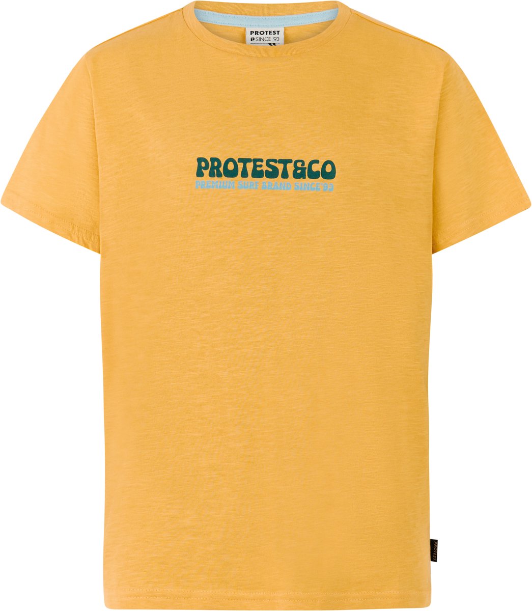 Protest PRTBarlow JR T-shirt Jongens Korte mouwen Normale pasvorm Crème Geel