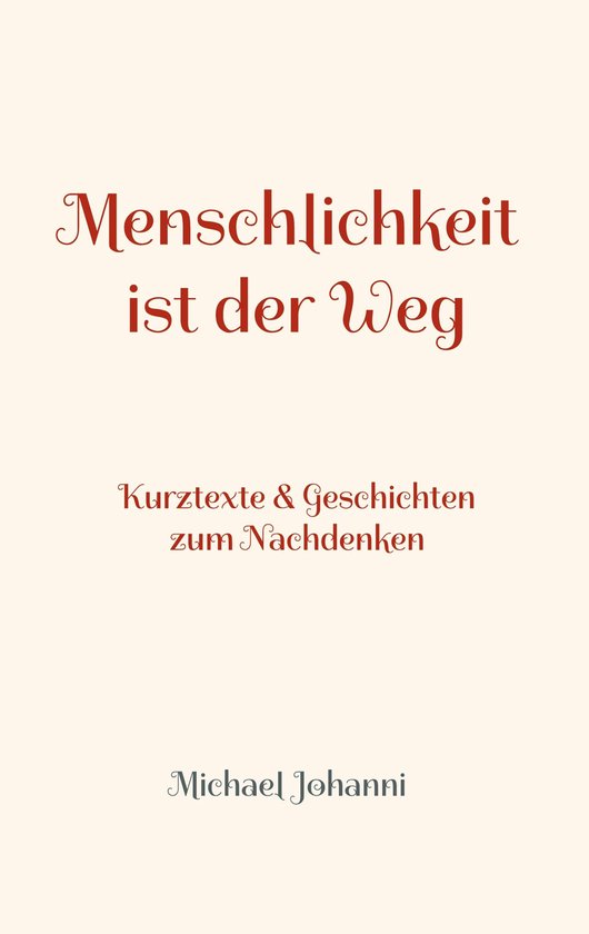 Menschlichkeit ist der Weg - cover