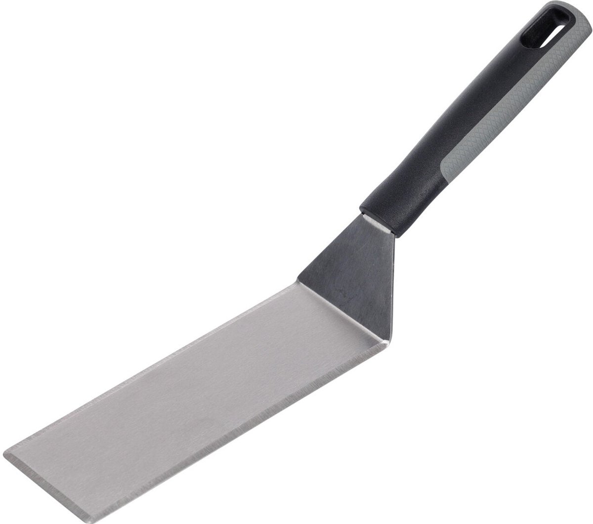 Cookinglife BBQ Spatel Fire & Flavour - Grillspatel - Omkeerbare Spatel - BBQ Spatula - RVS/Kunststof - Zwart/Grijs - Vaatwasserbestendig - 35 cm