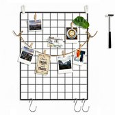 Hervita Wandrek Set Zwart - Inclusief Accessoires - Hoge Kwaliteit - Wandrekken - Wandrek Industrieel - 45X65CM