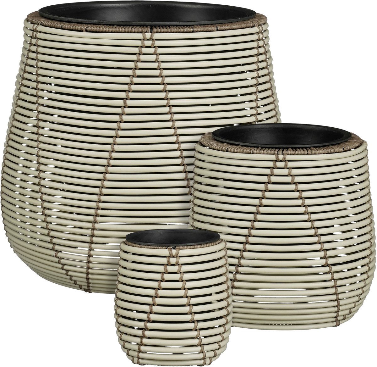 Fippy 6x Mini Keramische Plantenpotten – 8,1 Cm Wit, Met Bamboe Dienblad En Gaasmatje – Ideaal Voor Vetplanten, Cactussen En Kruiden