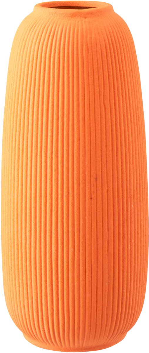J-Line vaas Ruby Stippen - steengoed - oranje - large