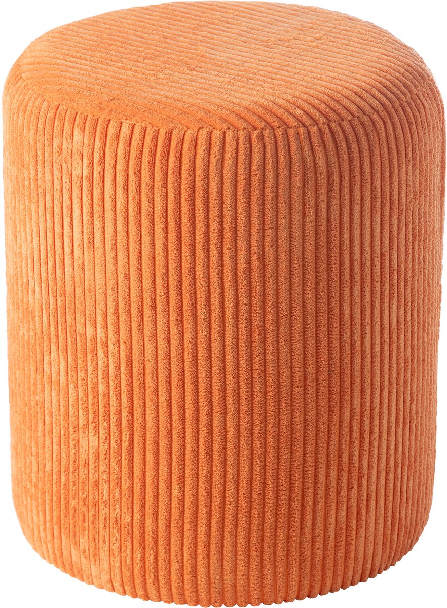 J-Line kruk Colorful - hout - oranje