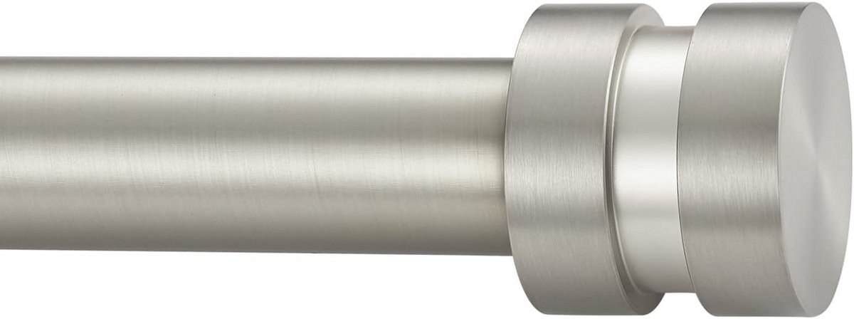 Zeer Stevige Verstelbare Gordijnroede Matnikkel 40-328 cm Doorsnede 25mm