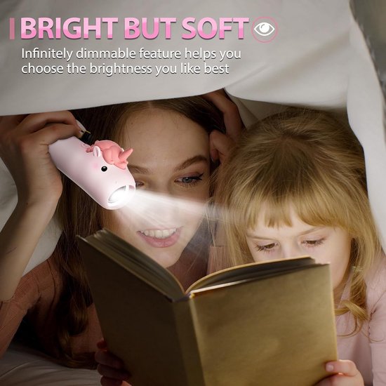 Oplaadbare Dimbare Zaklamp voor Kinderen - Siliconen Peuterlamp met Sleutelhanger voor Camping en Feestjes van Merkloos — afbeelding 4