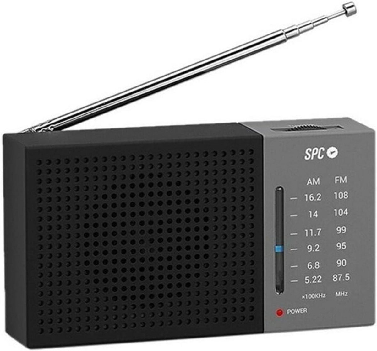 Draagbare Analoge Radio met Grote Wijzerplaat en Hoofdtelefoonaansluiting