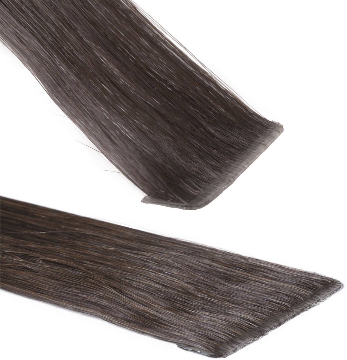hair2heart Invisible Tape Extensions Echt haar Premium - 10 tapes 60 cm 6/0 donkerblond