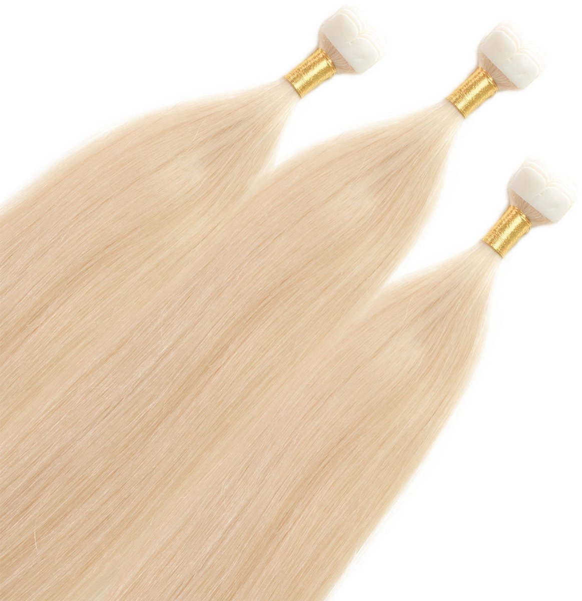 hair2heart Premium Mini Tape Extensions Echt haar - 12 tapes 40 cm 10/0 lichtblond